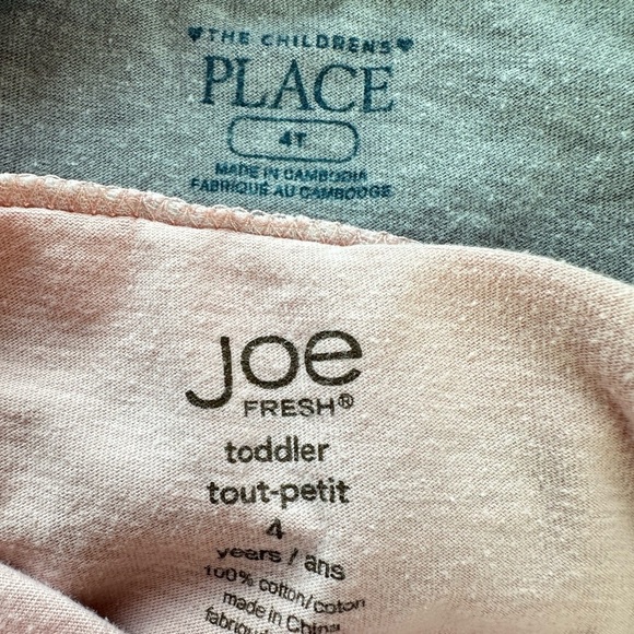 Children’s Place/Joe Fresh 4T Girls  Long Sleeve Tee Shirt Bundle - Picture 8 of 8